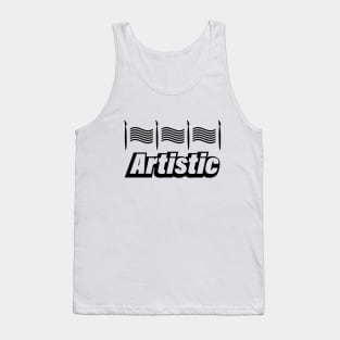 Artistic typography design Tank Top